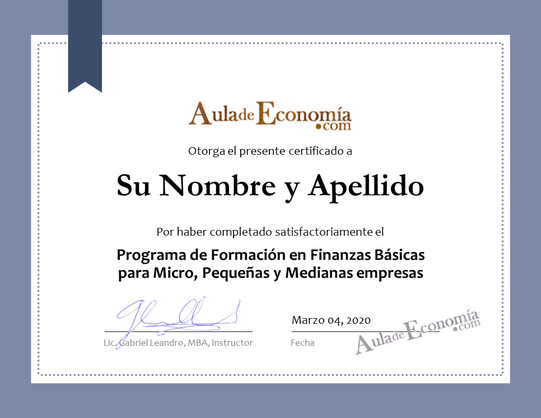 certificado